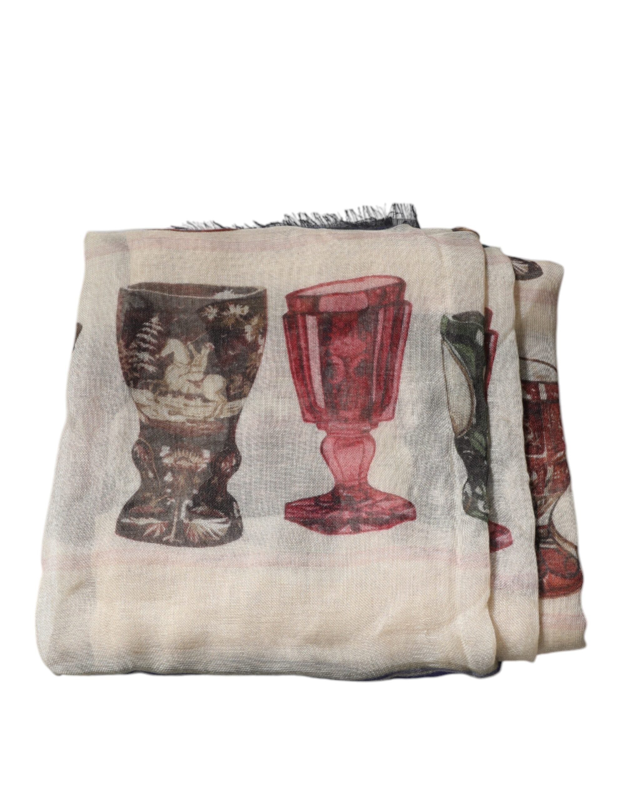 Flerfarget glass kashmirskjerf
