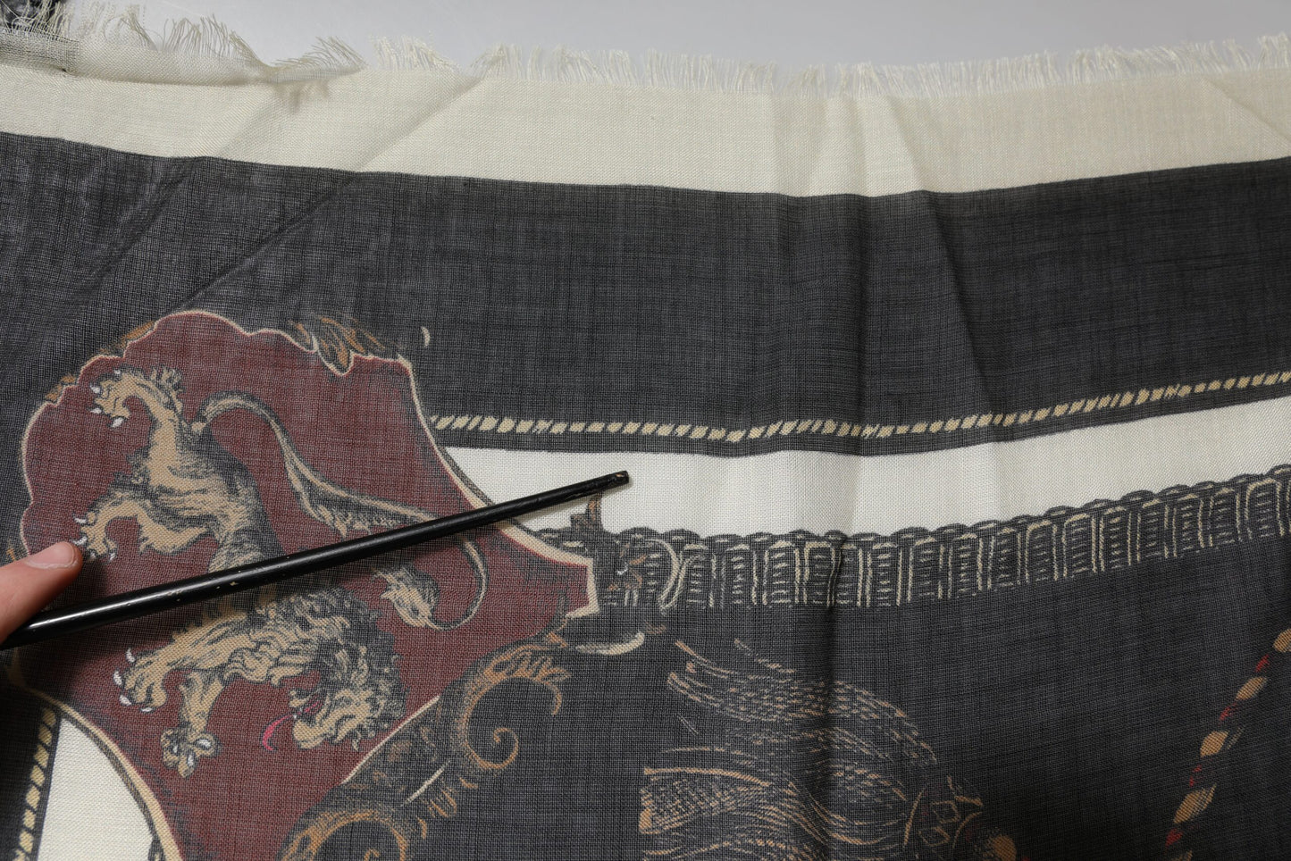 Dolce & Gabbana Multicolor Printed Cashmere Foulard Scarf