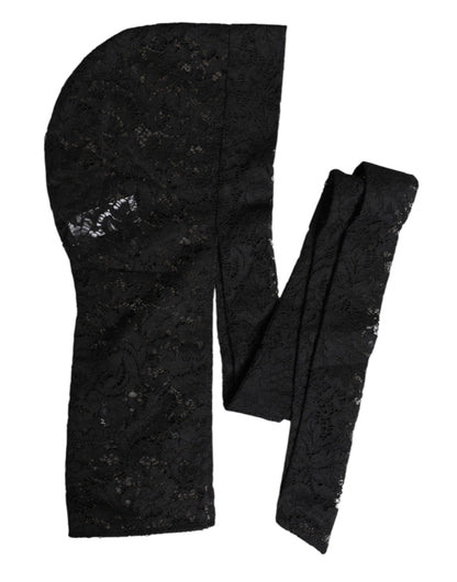 Dolce &amp; Gabbana Svart Blomsterblonder Helhodehatt