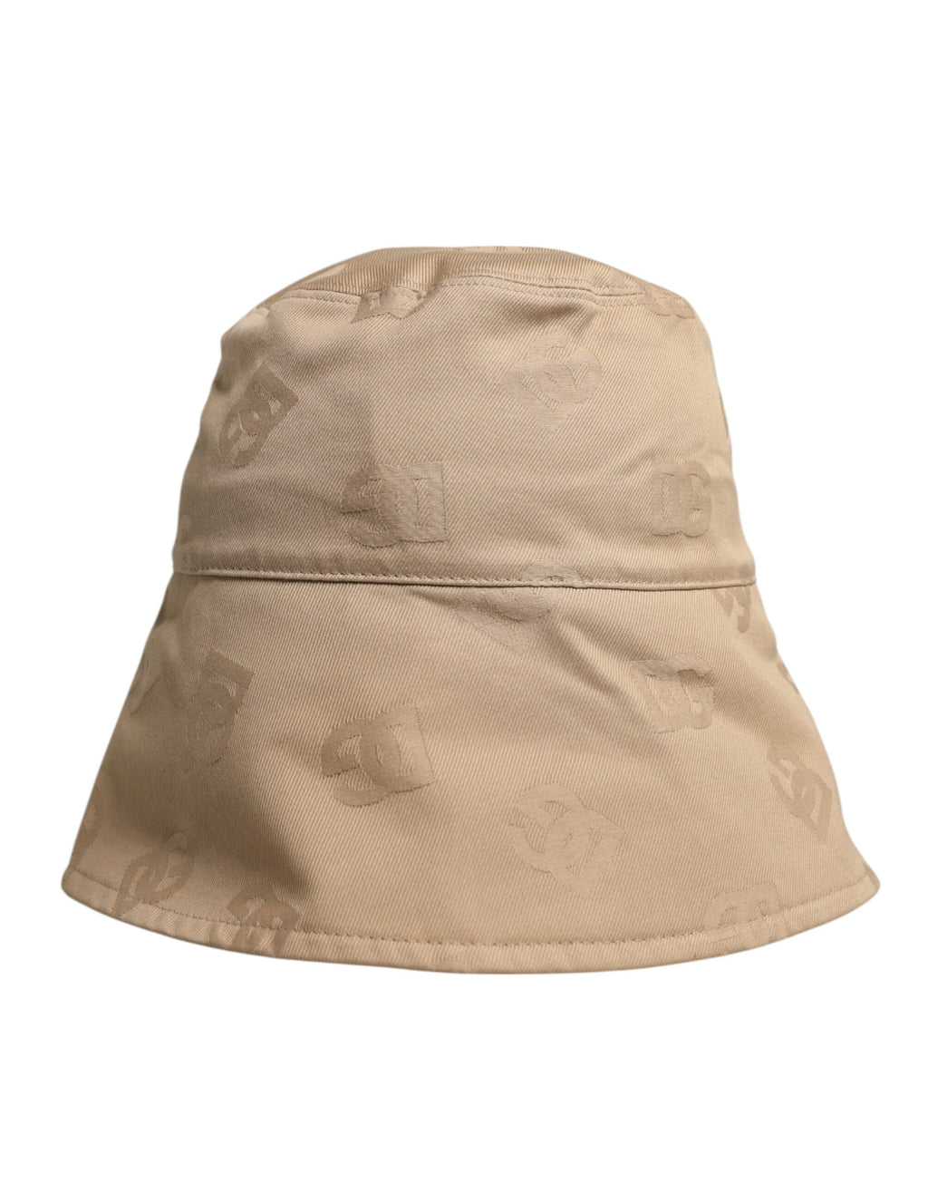 Beige Logotypmonogram Bomull Bucket Cap
