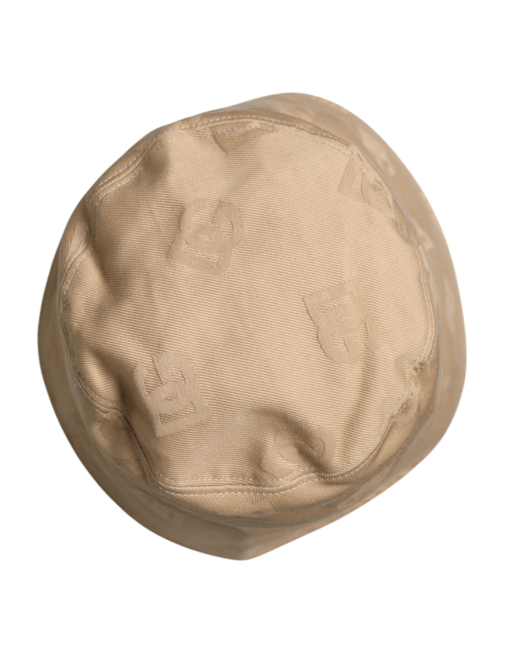 Beige Logotypmonogram Bomull Bucket Cap