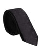 Dolce & Gabbana Black Circles Silk Adjustable Necktie Tie