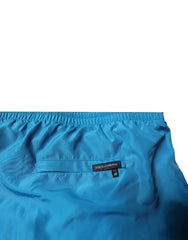 Dolce & Gabbana Turquoise Logo Beachwear Shorts 2Pc Swimwear