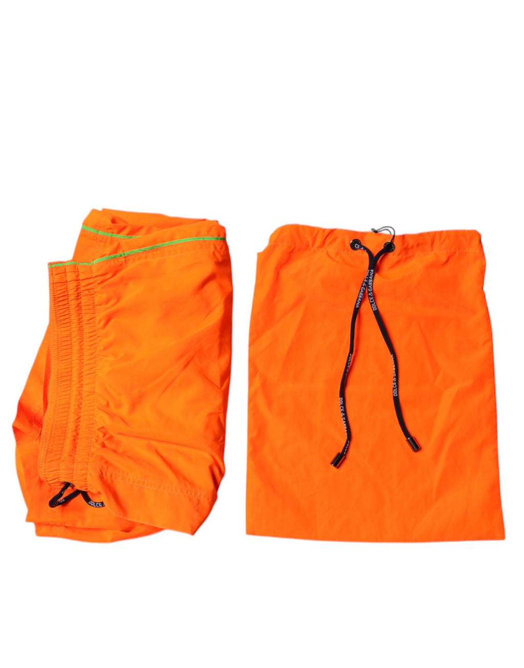 Orange Polyester Strandshorts 2-delat Baddräkt