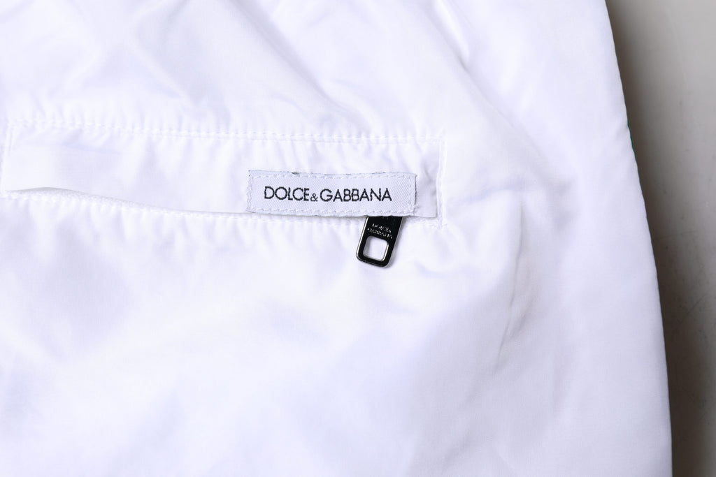 Vita randiga strandshorts 2-delade badkläder