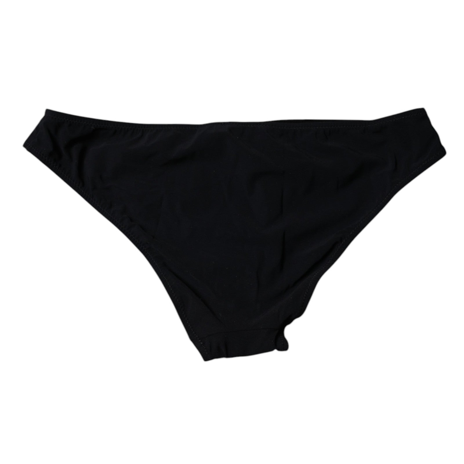 Svarta nylon stretchiga trosor med medelhög midja