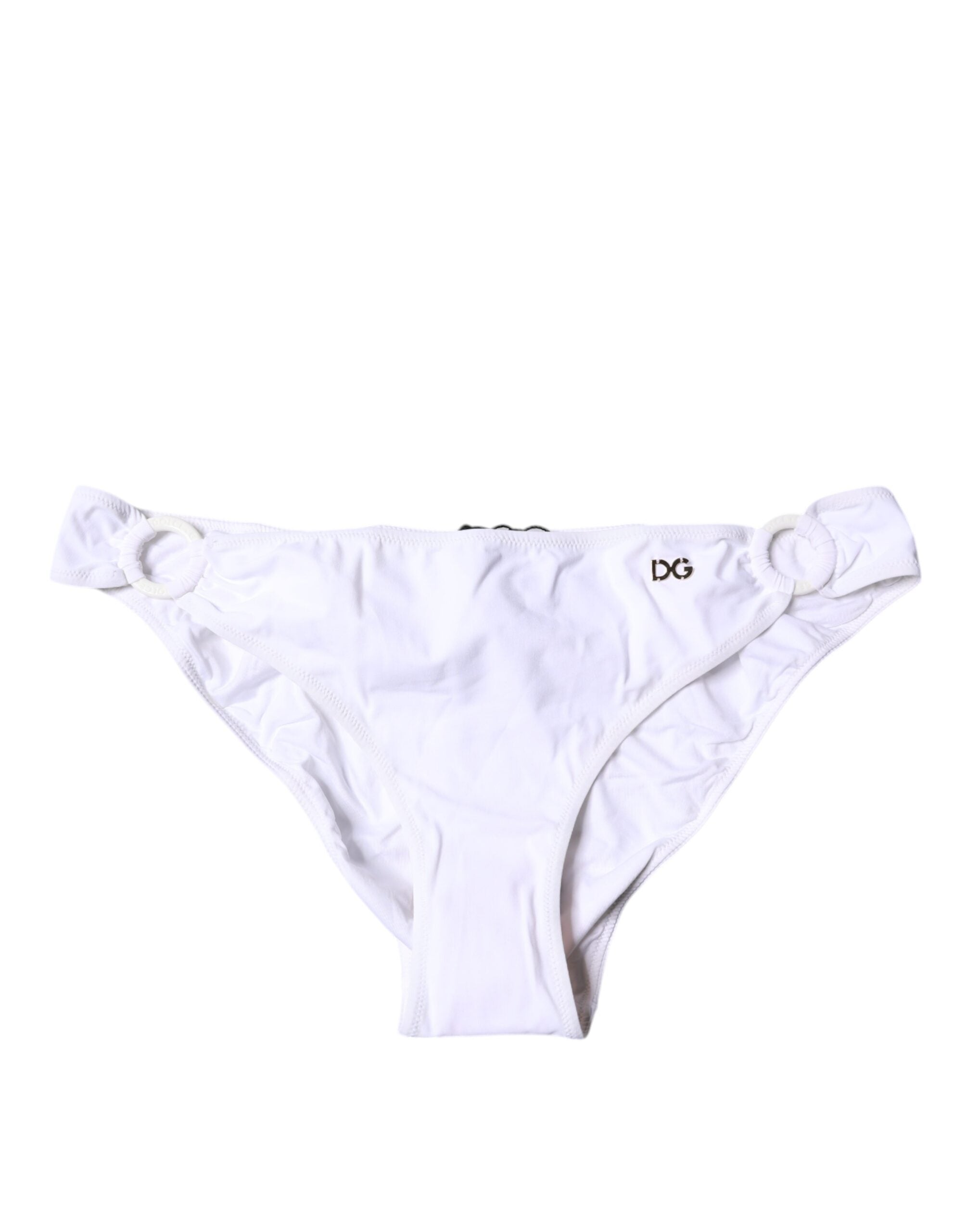 Vita Nylon Beachwear Bikini Bottom Badkläder