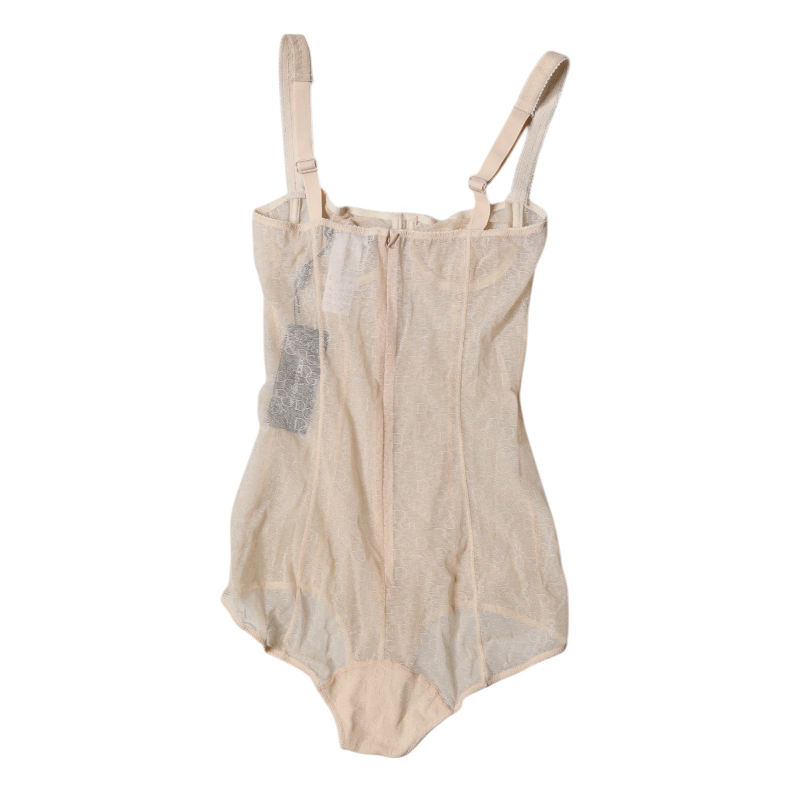 Beige tyll balconette bh bodysuit underkläder