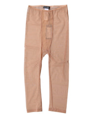 Dolce & Gabbana Brown Logo Lace Lingerie Cropped Tight Underwear