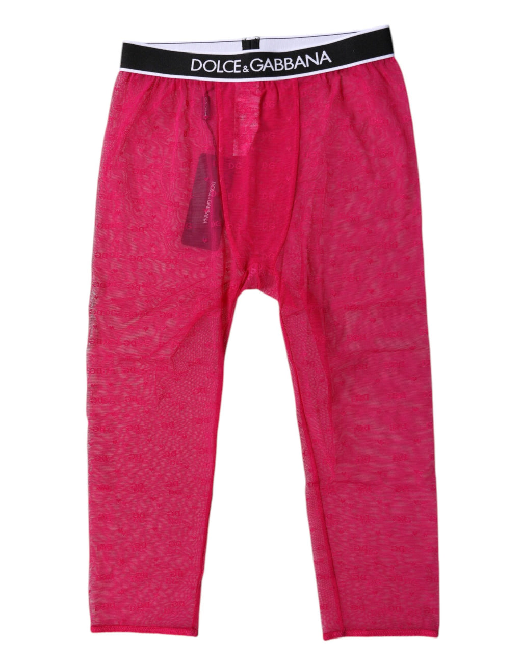 Fuchsia DG Logo Nylon Cropped Tights Underkläder