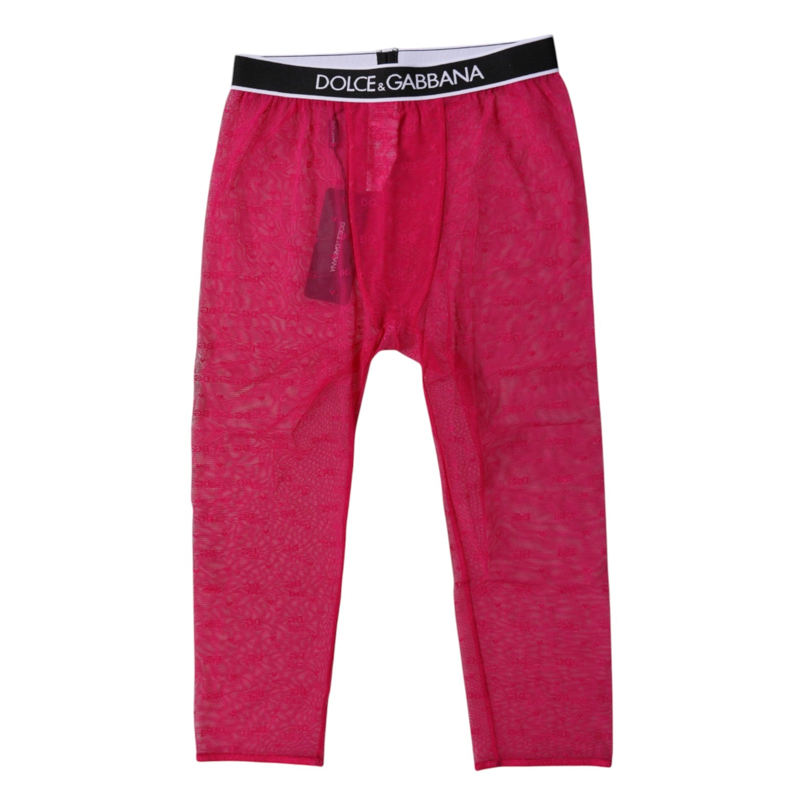 Fuchsia DG Logo Nylon Cropped Tights Underkläder