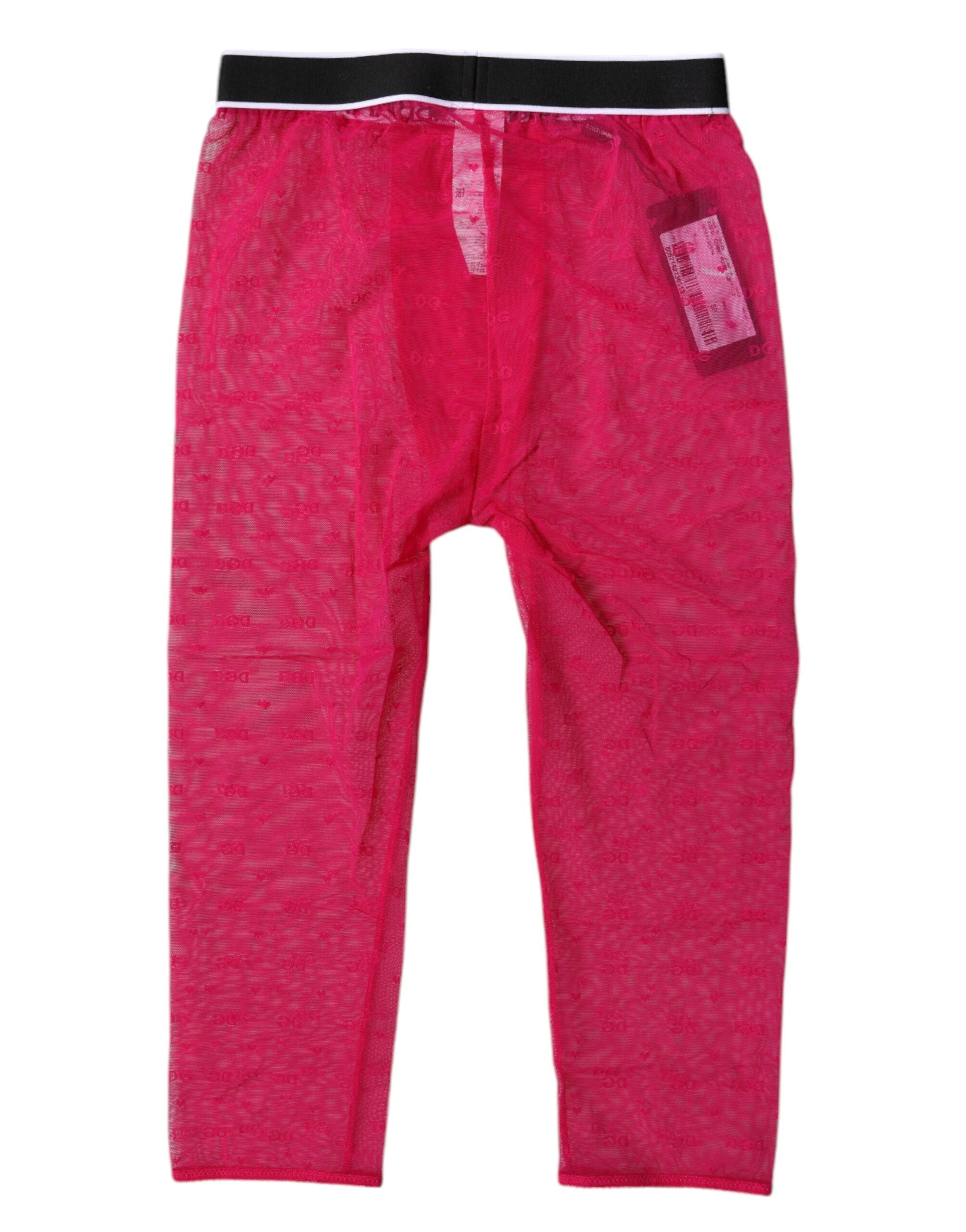 Fuchsia DG Logo Nylon Cropped Tights Underkläder