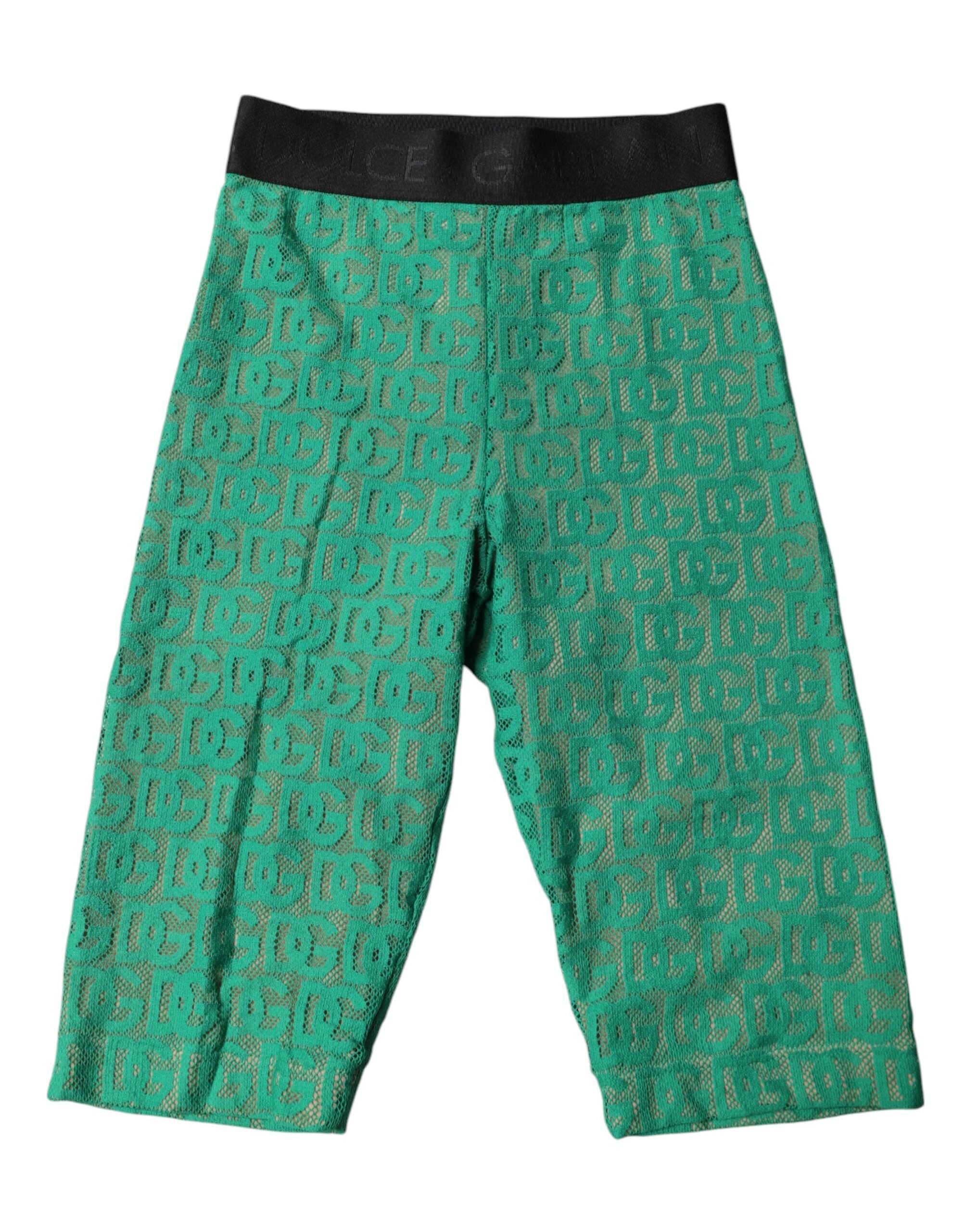 Gröna Logotypmonogram Cropped Tights Underkläder