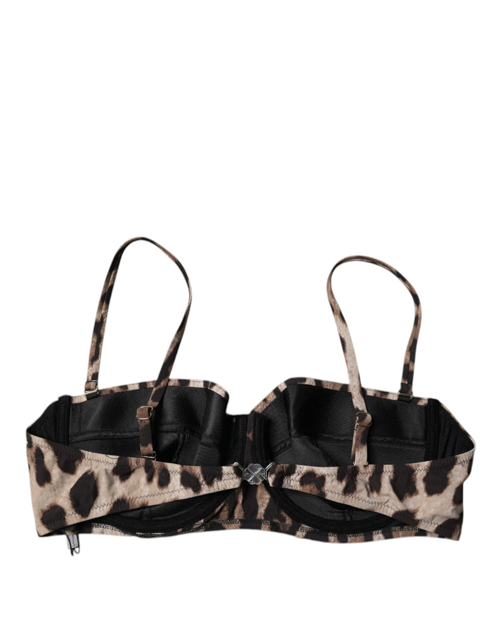 Bruna leopardfärgade nylon balconcino-bh underkläder