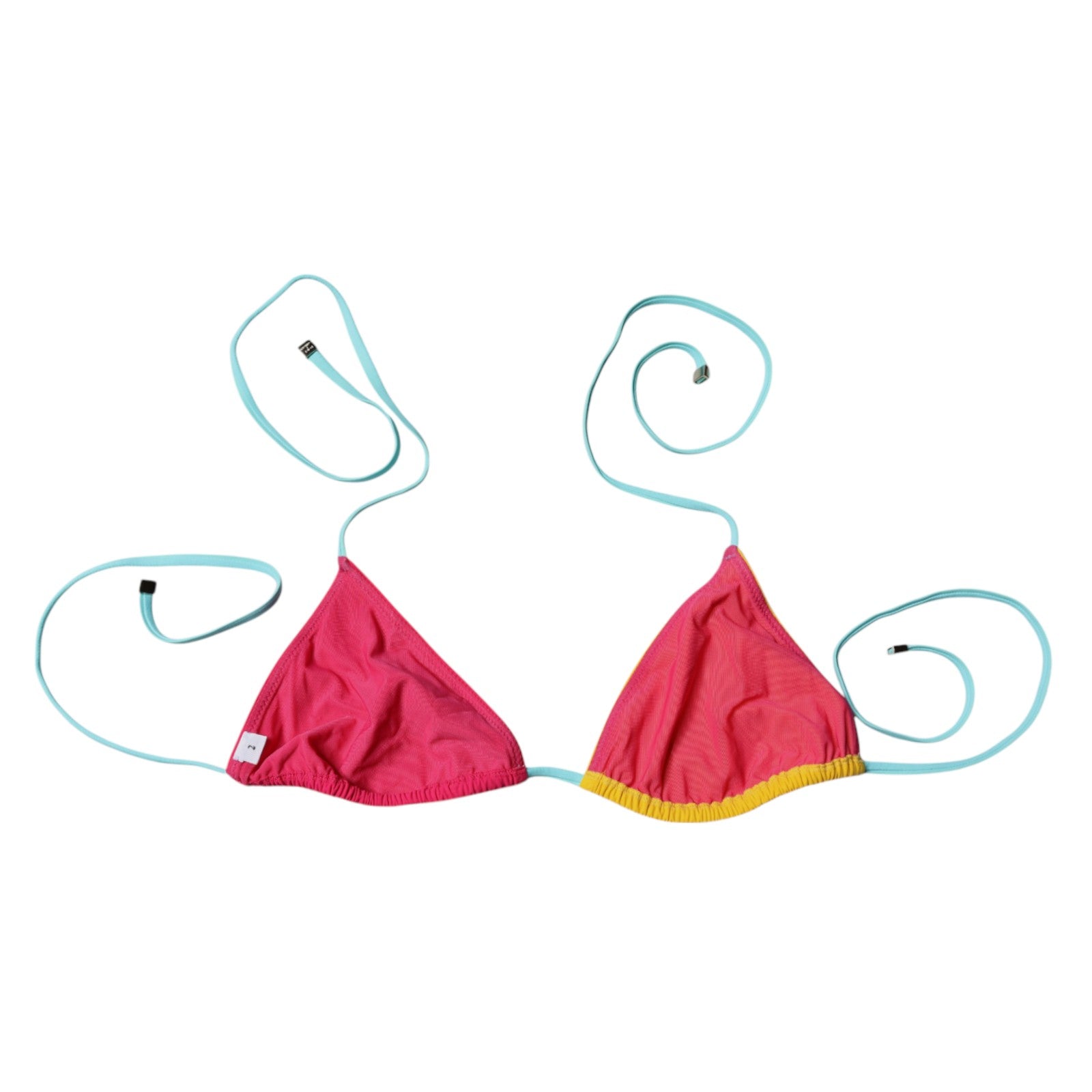 Flerfärgad halterneck bikiniöverdel med badkläder