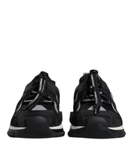 Dolce & Gabbana Black Mesh Sorrento Trekking Sneakers Shoes