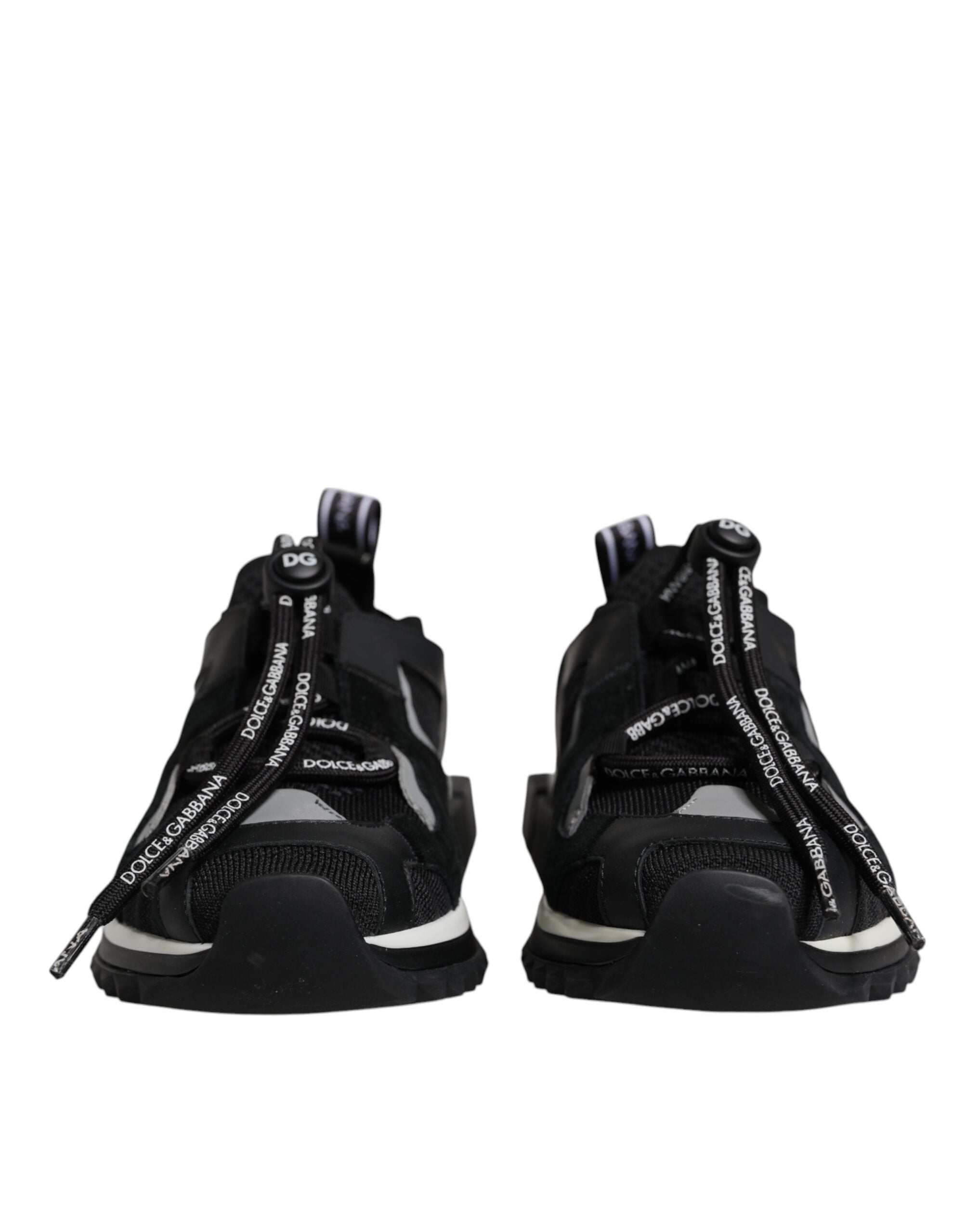 Dolce & Gabbana Black Mesh Sorrento Trekking Sneakers Shoes