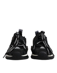 Dolce & Gabbana Black Mesh Sorrento Trekking Sneakers Shoes