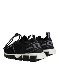 Dolce & Gabbana Black Mesh Sorrento Trekking Sneakers Shoes