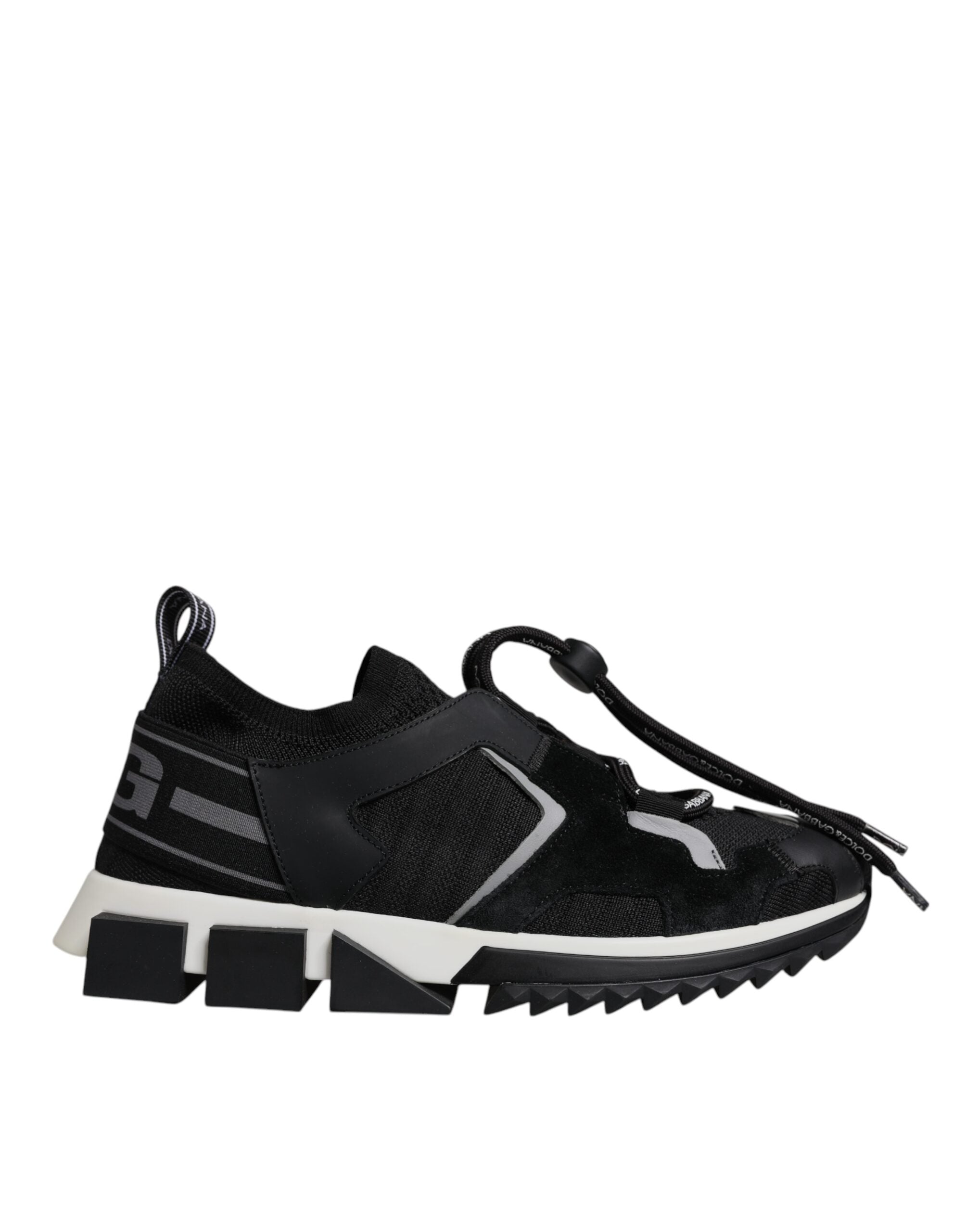 Dolce & Gabbana Black Mesh Sorrento Trekking Sneakers Shoes
