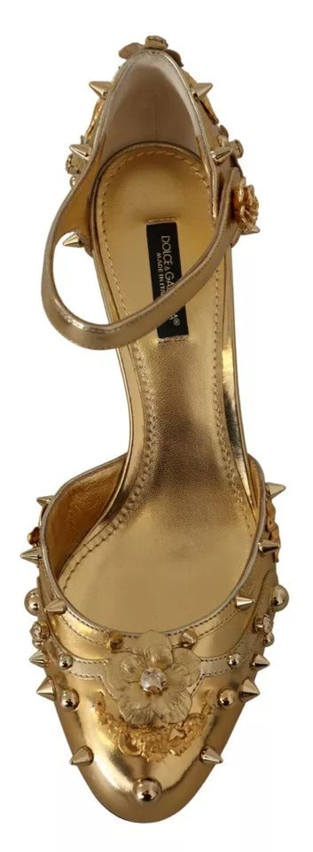 Guldfärgade Vally Slingback Sandaler Skor