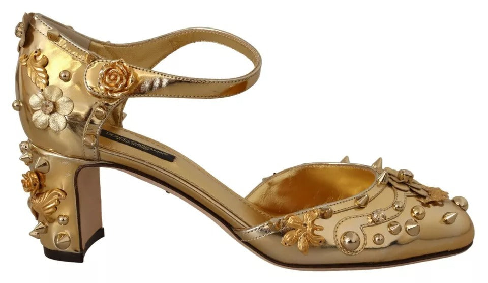 Guldfärgade Vally Slingback Sandaler Skor