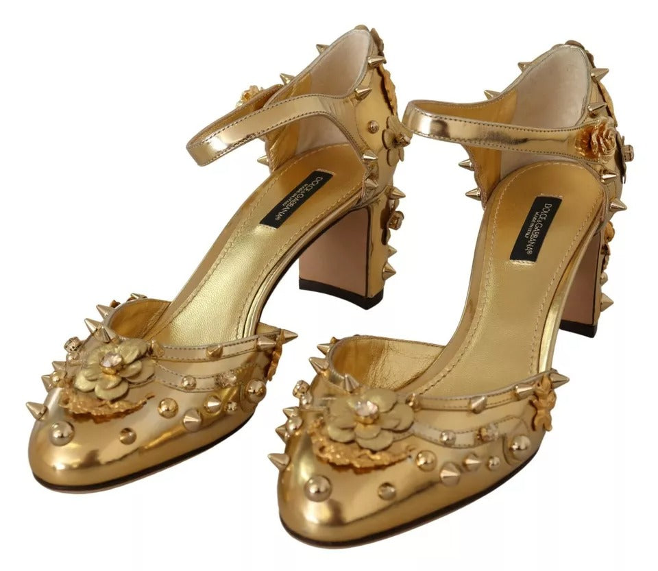 Guldfärgade Vally Slingback Sandaler Skor