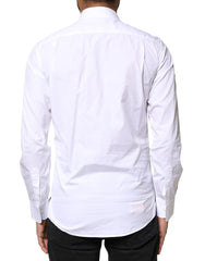 Dolce & Gabbana White Cotton Long Sleeves Formal Dress Shirt