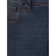 Jacob Cohen Blue Cotton Men's Slim Fit Jean