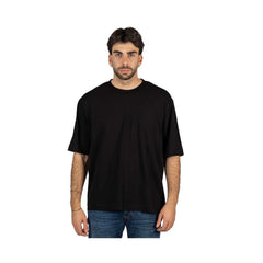 Alpha Studio Black Cotton T-Shirt