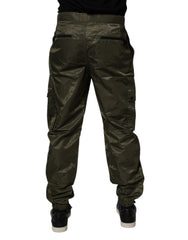 Dolce & Gabbana Dark Green Nylon Cargo Pants