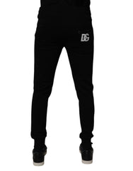 Dolce & Gabbana Black Cotton Jogger Sweatpants Pants