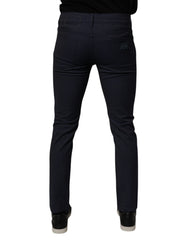 Dolce & Gabbana Dark Blue Cotton Stretch Skinny Denim Jeans