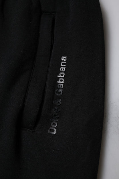 Dolce &amp; Gabbana Svarta Joggingbyxor i Bomullsblandning för Herrar