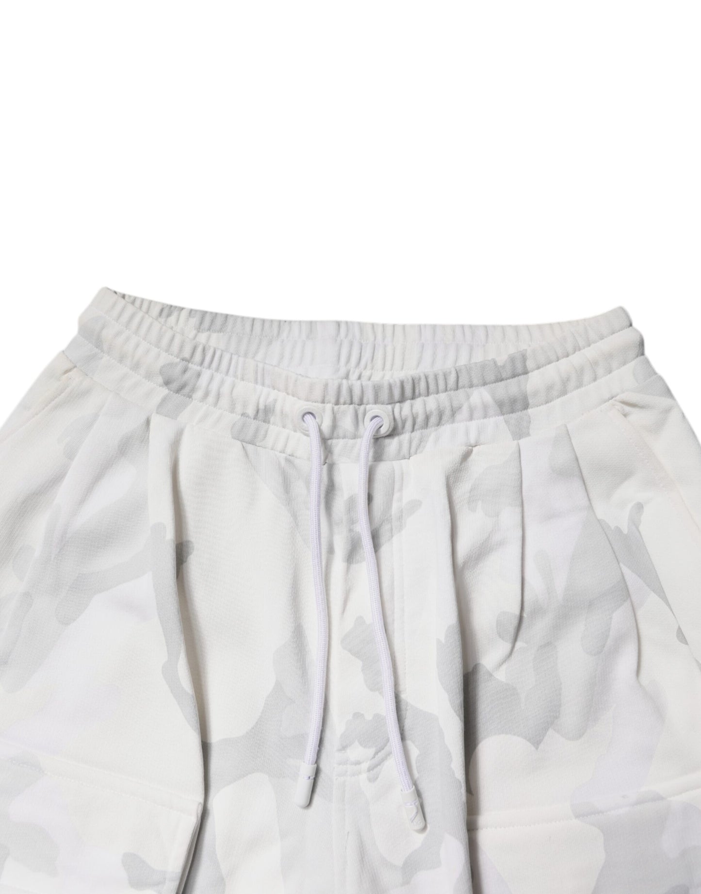 Dolce &amp; Gabbana hvite kamuflasje cargo jogger joggebukser