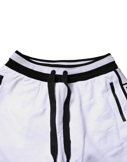 Dolce &amp; Gabbana Svarta Vita Bomullsbyxor i Lager