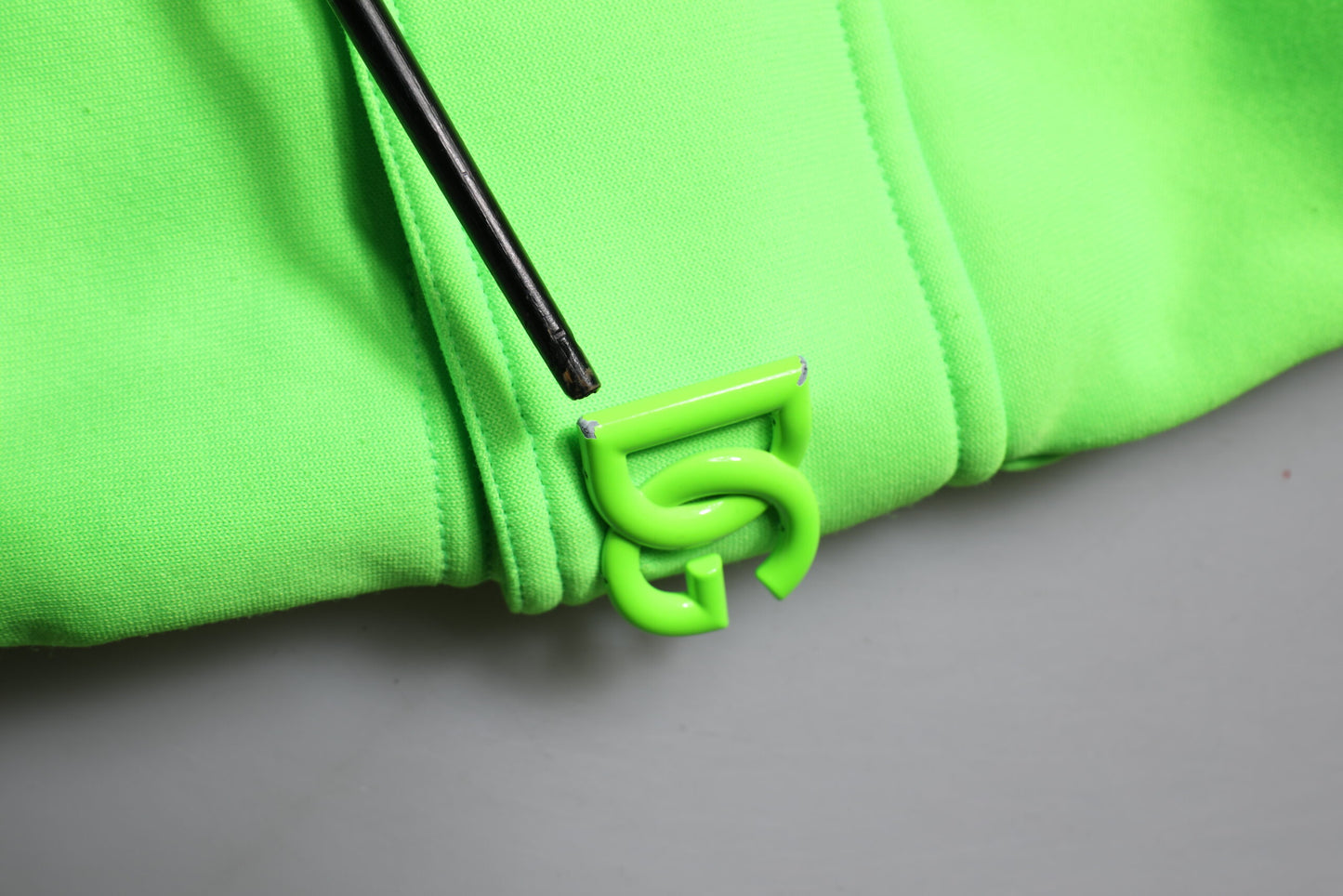 Dolce &amp; Gabbana Neon Green Cargo Jogger Herr Träningsbyxor Byxor