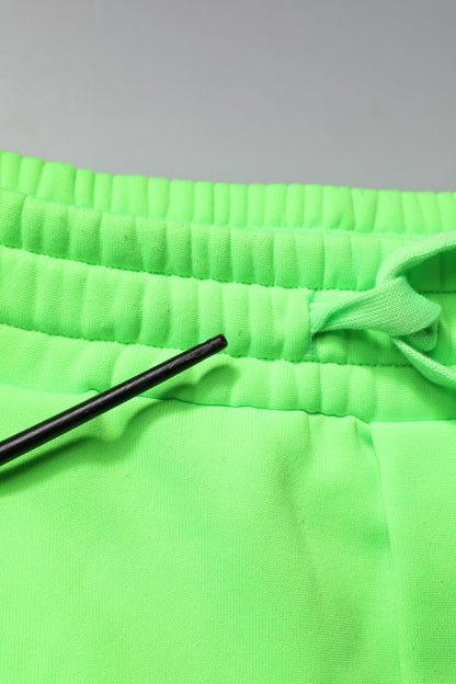 Dolce &amp; Gabbana Neon Green Cargo Jogger Herr Träningsbyxor Byxor