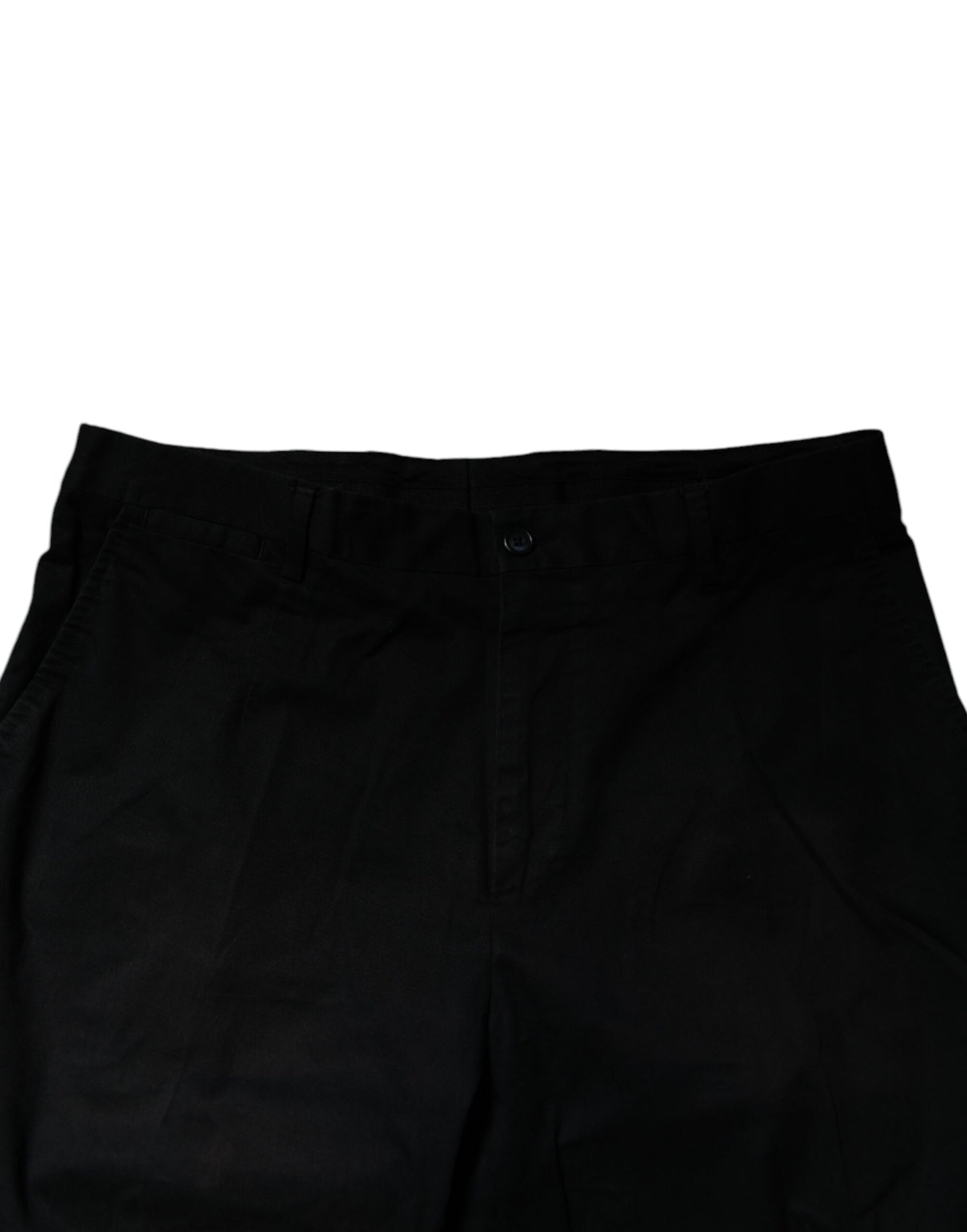 Dolce &amp; Gabbana Svarta Bomulls Stretchiga Slimklänningar Formella Byxor