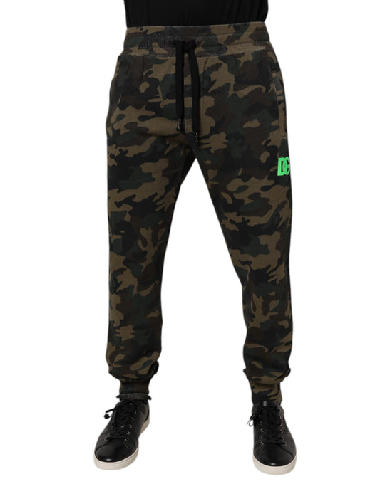 Dolce &amp; Gabbana Flerfärgade Kamouflage Jogger Träningsbyxor Byxor