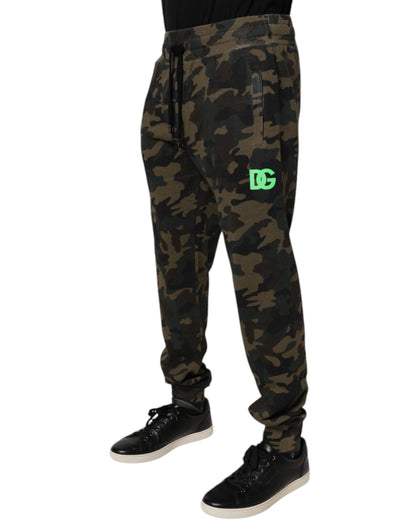 Dolce &amp; Gabbana Flerfärgade Kamouflage Jogger Träningsbyxor Byxor