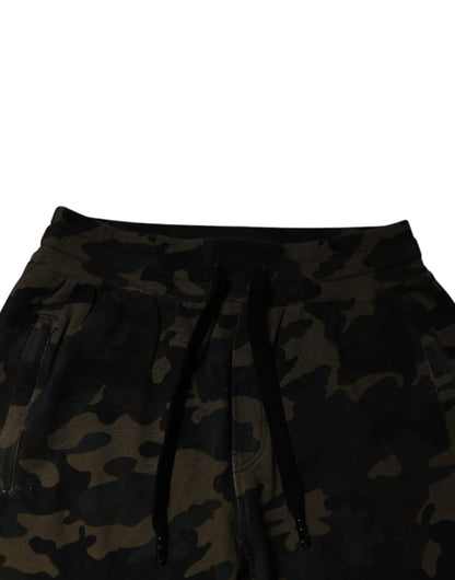 Dolce &amp; Gabbana Flerfärgade Kamouflage Jogger Träningsbyxor Byxor