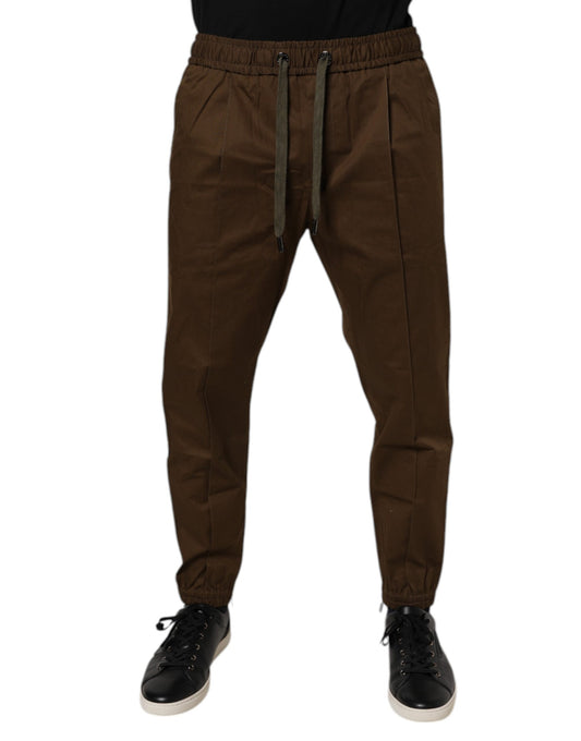 Dolce &amp; Gabbana Bruna Joggerbyxor i Bomull med Stretch