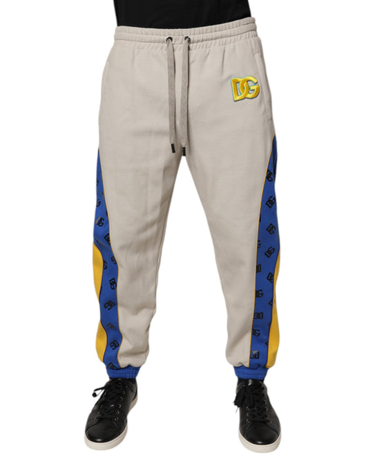 Dolce &amp; Gabbana Flerfärgade Bomull DG Jogger Träningsbyxor