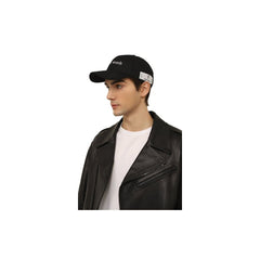 Diego Venturino Black Cotton Men Cap