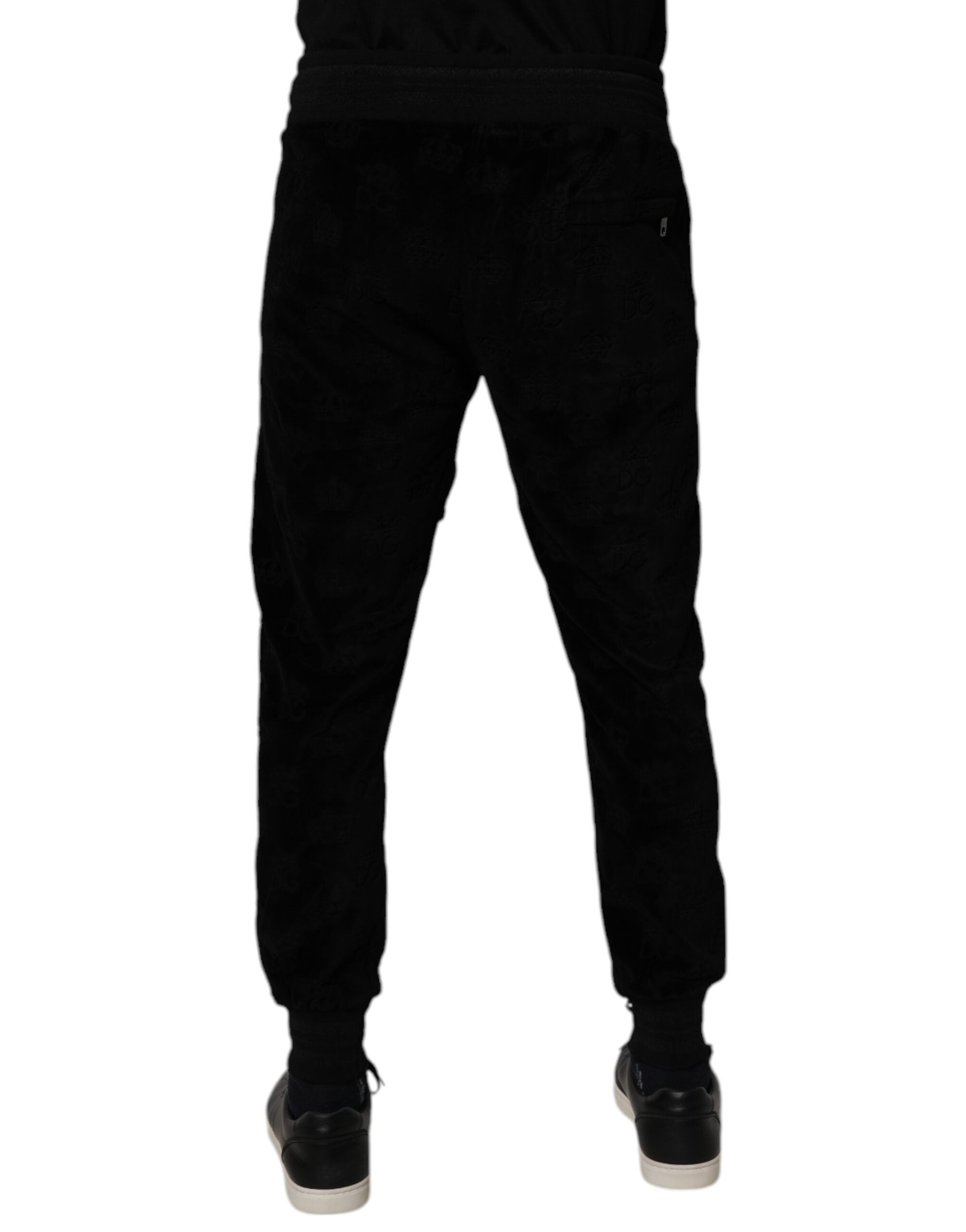 Dolce & Gabbana Black Cotton Jogger Men Sweatpants Pants