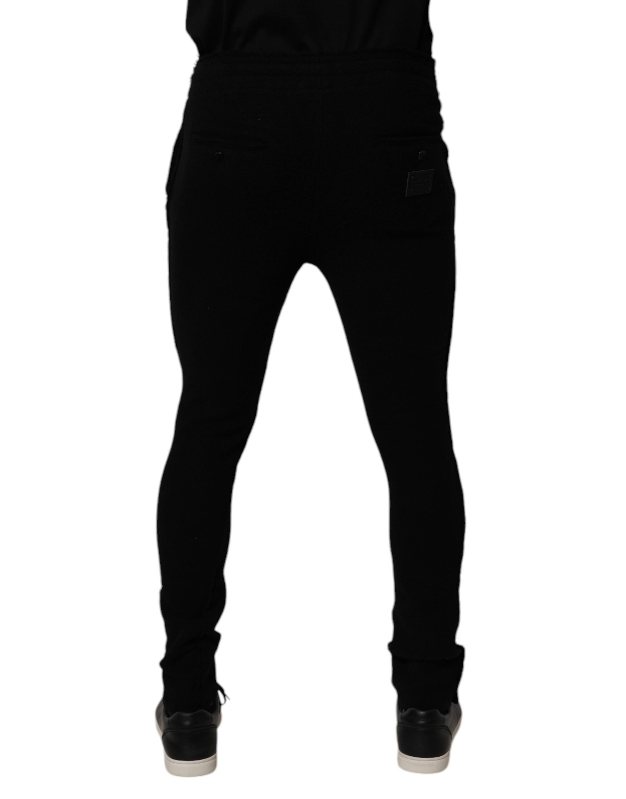 Dolce & Gabbana Black Cashmere Jogger Men Sweatpants Pants
