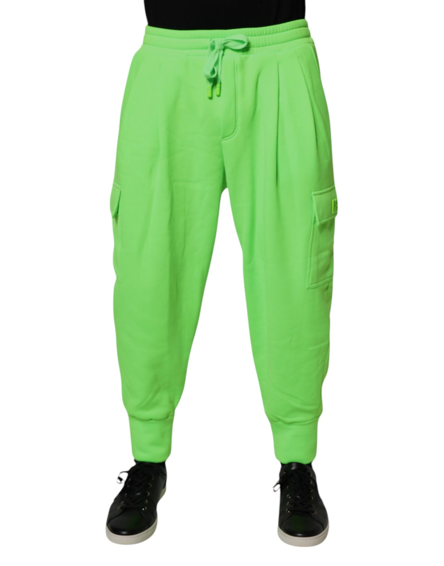Dolce &amp; Gabbana Neongrønne Cargo Jogger Herre Joggebukser Bukser