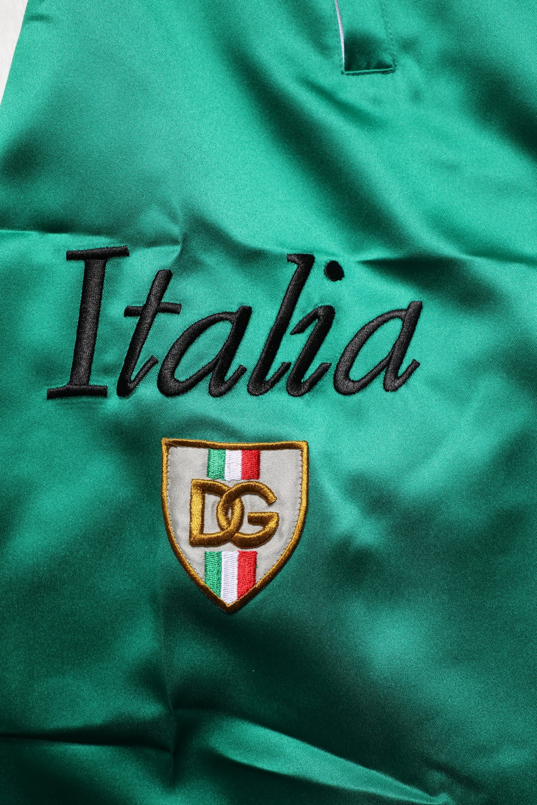 Flerfärgade italienska polyesterbermudashorts