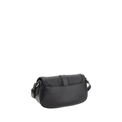 Alexander McQueen Black Calf Leather Bos Taurus Shoulder Bag